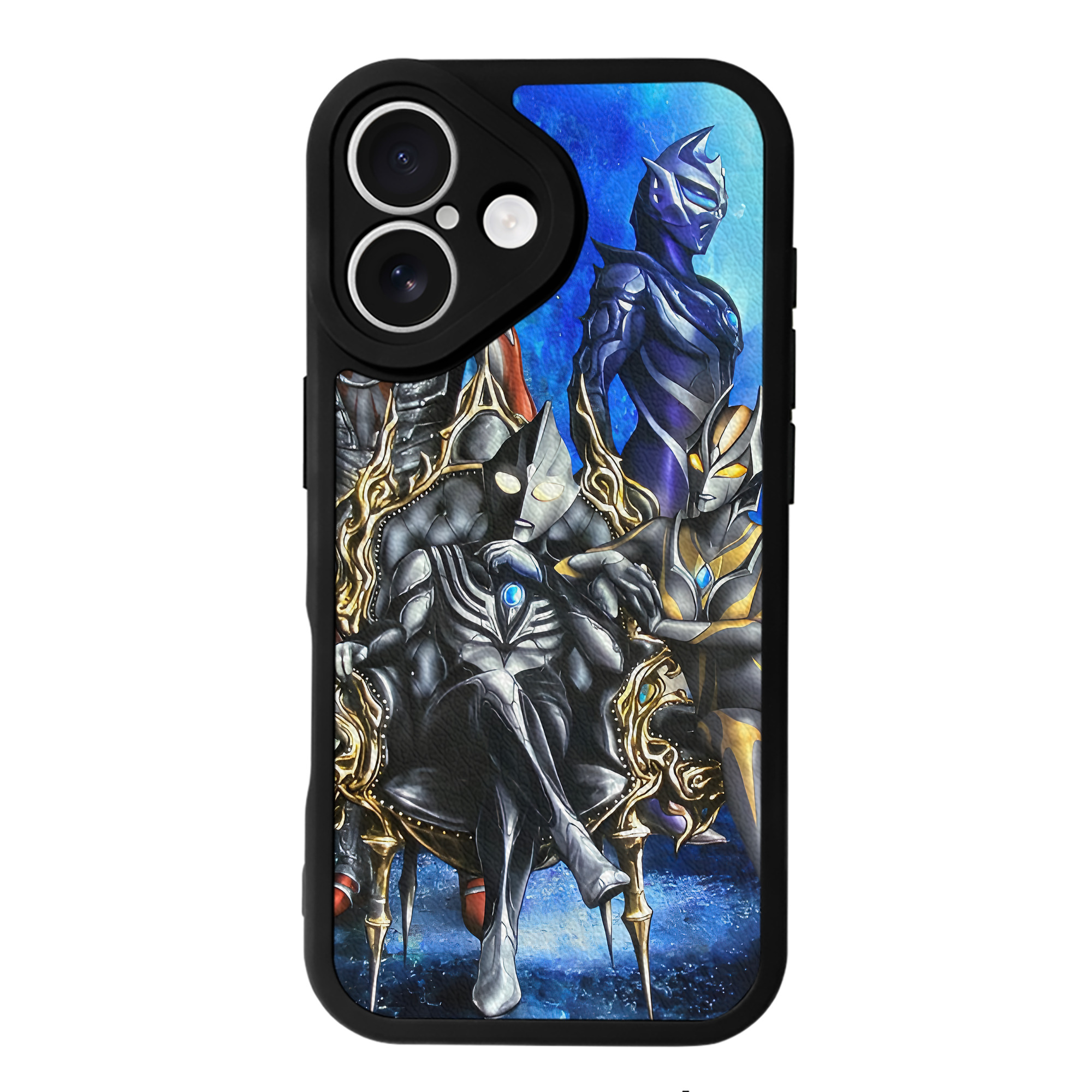（画像用） ウルトラマン Ultraman 【iPhone 16シリーズ対応】シリコンスマホケース（レザー調） 材質：シリコン